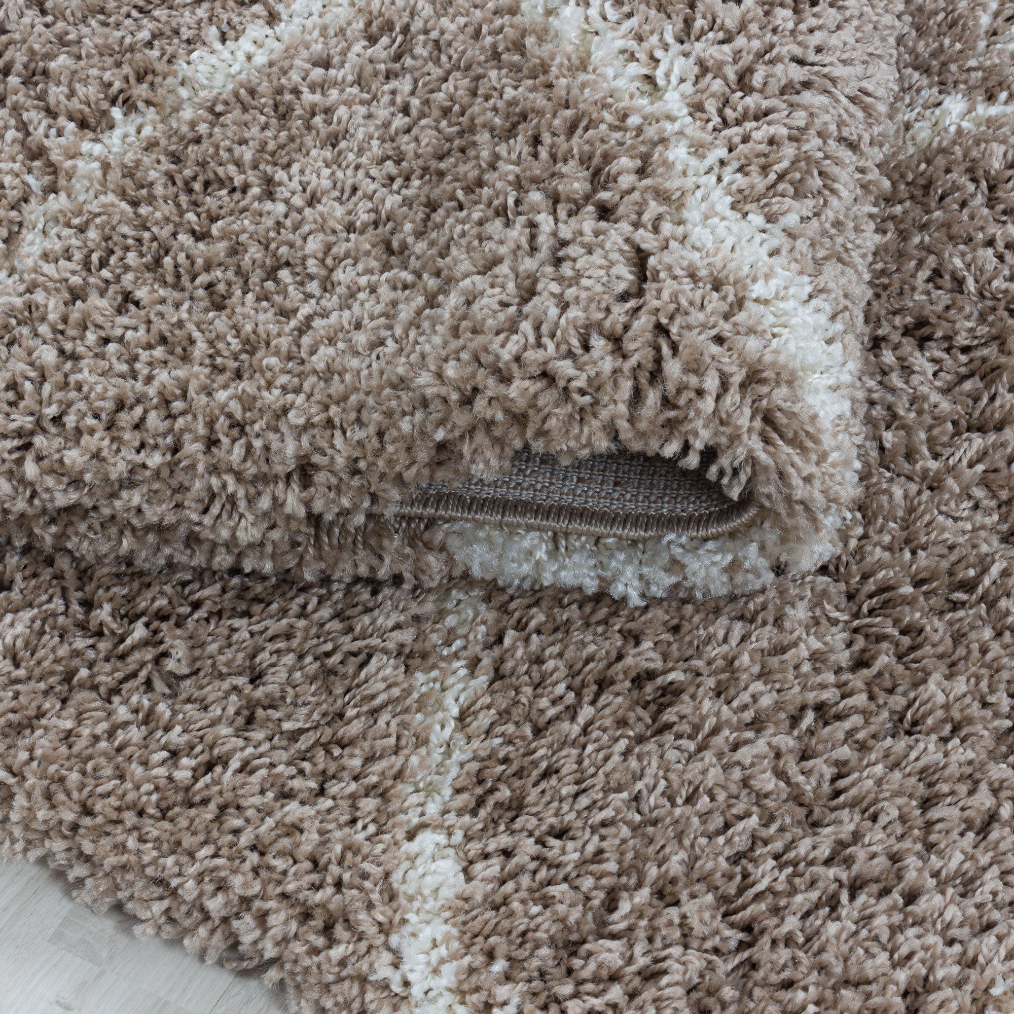 Ayyildiz Teppiche Hochflor-Teppich »SALSA 3201«, rund, 50 mm Höhe, auch rec günstig online kaufen
