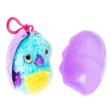 HATCHIMALS Sammelfigur 1 x Glitzer Plüsch Minis Hatchimals ca.7 cm im Ei Plüsch Clip-On Ei (Set)