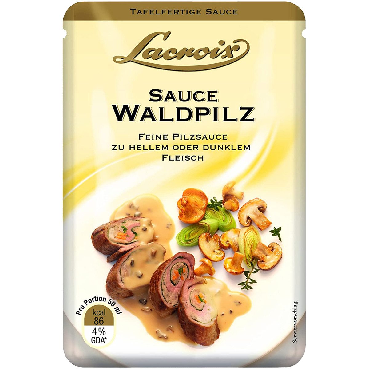 Lacroix Saucen, Lacroix Sauce Waldpilz fein cremig Pilzsauce zu Fleisch 150ml