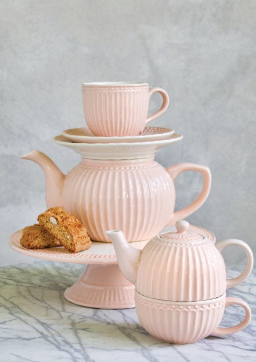 Greengate Auflaufform Alice Auflaufform pale pink klein Set2, Steinzeug