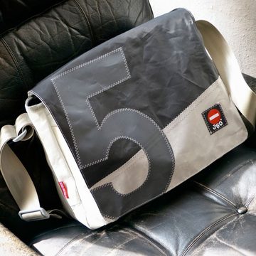 360Grad Umhängetasche 360 Grad Laptoptasche 15 Zoll, Messenger-Bag, Barkasse Klappe schwarz