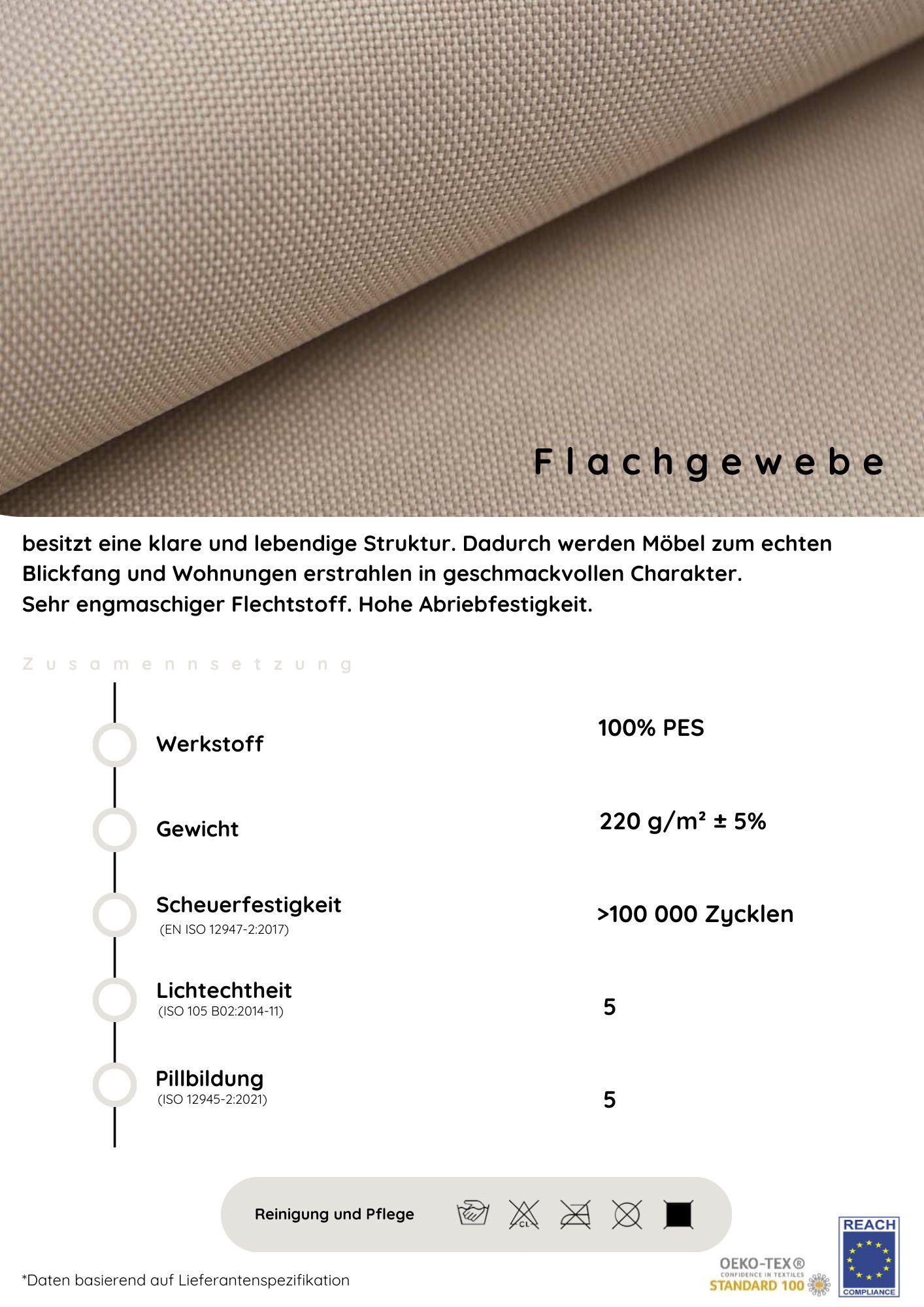 COLLECTION AB Schlafsofa Ulla, B: 186 cm, Liegel. 142x186 cm, Bettfunktion, Bettkasten & 2 Wende-Rückenkissen