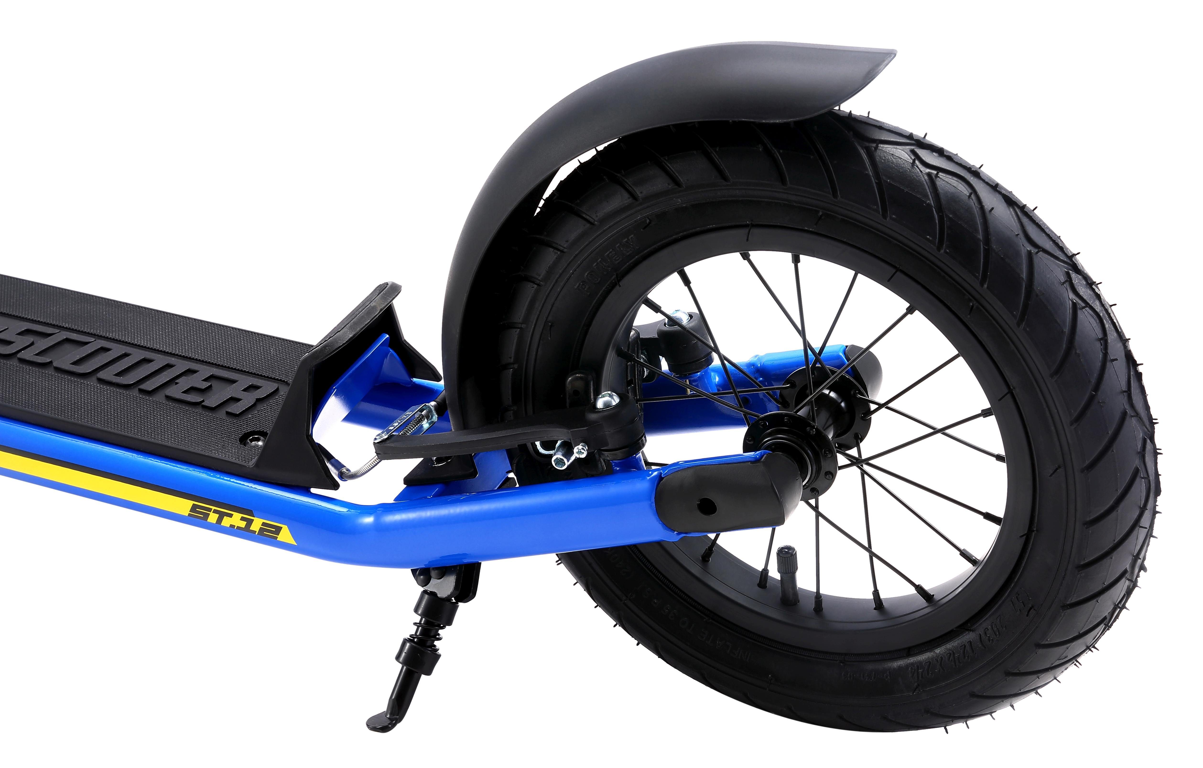 Star-Scooter Cityroller 12 Zoll, ab 8 Jahre, Kinder City Roller ab 124 cm, Jungen, Mädchen, Höhenverstellbar, Seitenständer