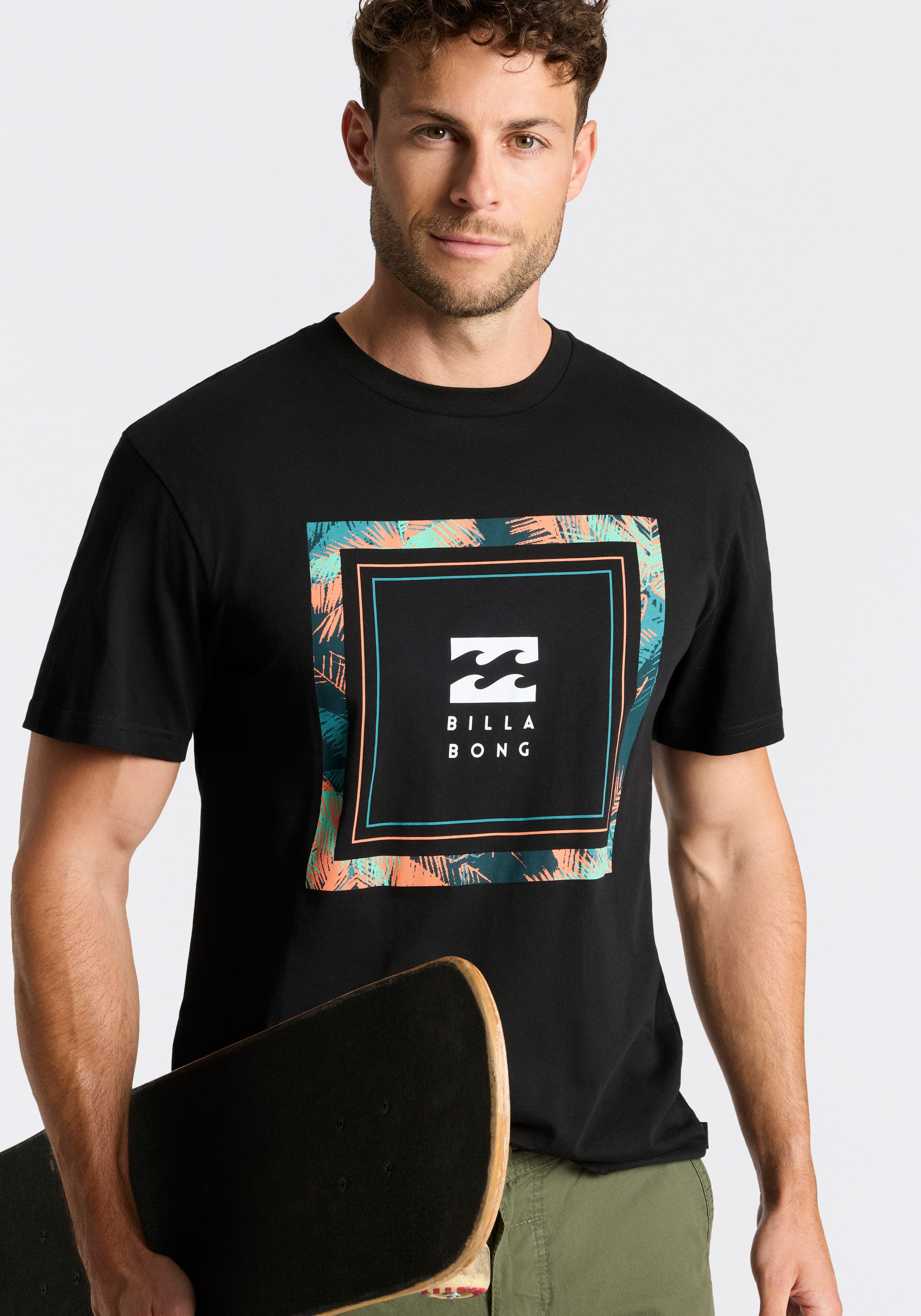Billabong T-Shirt THEME DOUBLEPACK (2-tlg) Doppelpack mit 2 T-Shirts, Kurzarm, Rundhalsausschnitt, aus Baumwolle