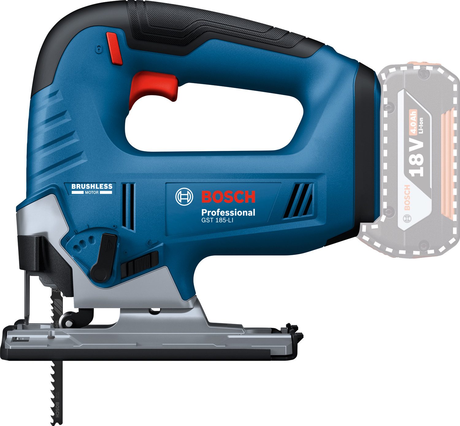 Bosch Professional Akku-Stichsäge »GST 18V-125 B«, in L-BOXX 136, ohne Akku, ohne Ladegerät