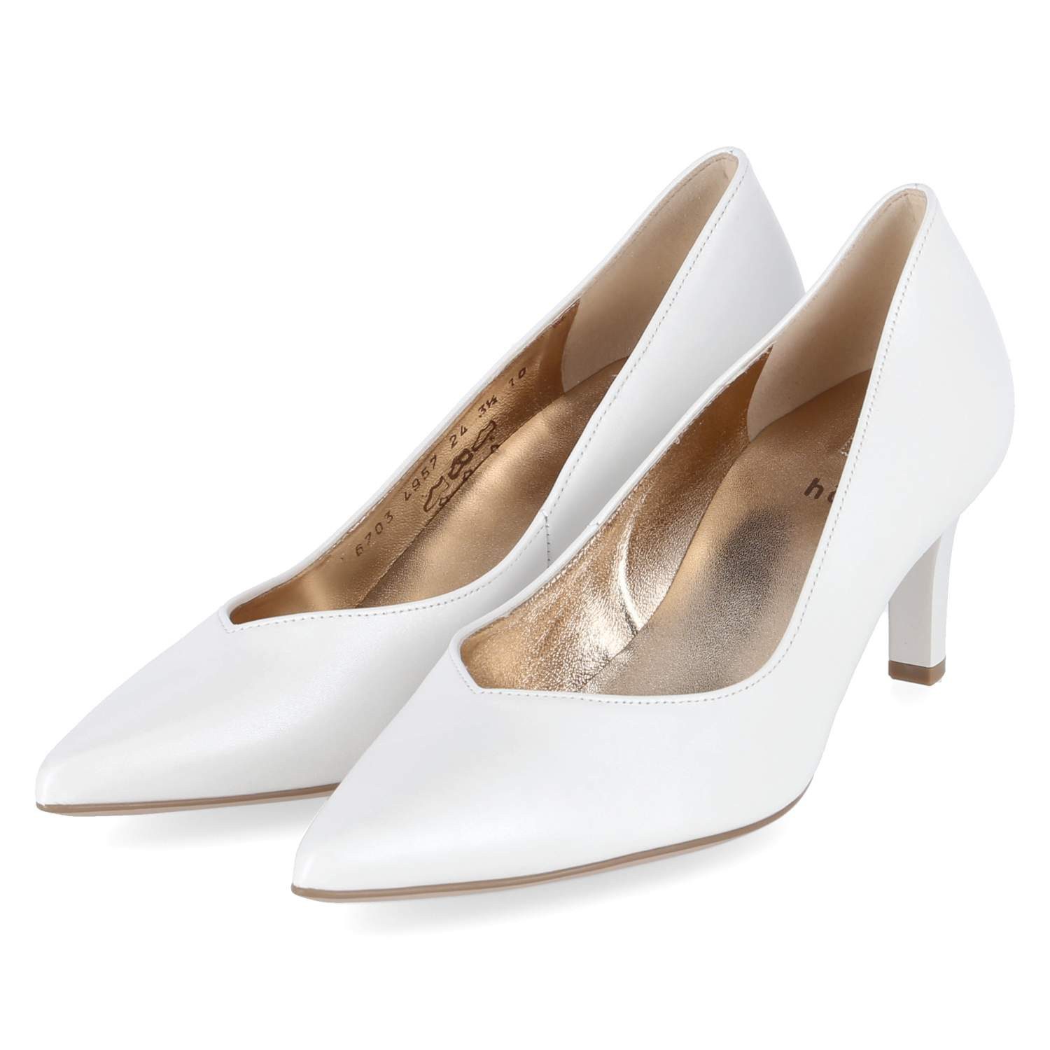 Högl Högl 11867030300 Damen Glattleder weiss Keilpumps