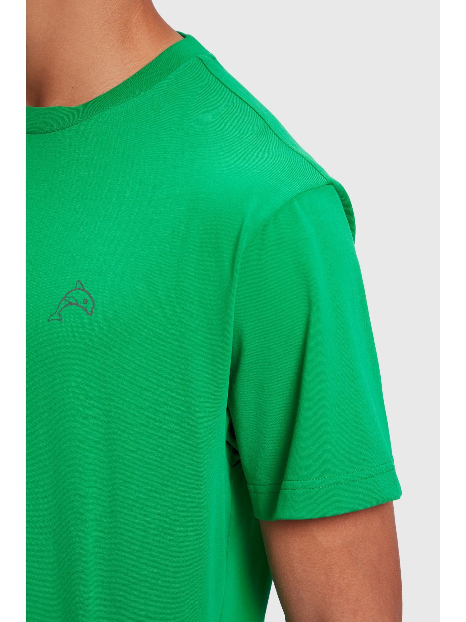 T-Shirt Color T-Shirt GREEN Esprit (1-tlg) Dolphin