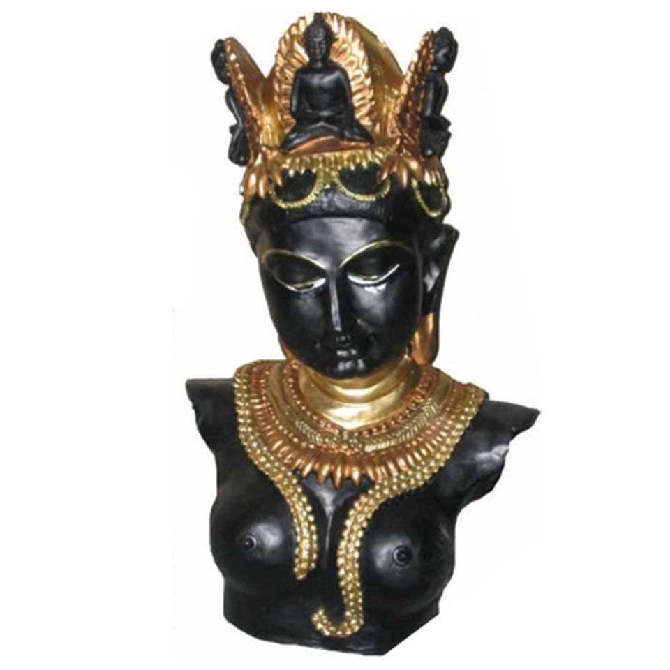 Xlmoebel Buddhafigur Dipamkara Buddha Büste Tibetische Statue Skulptur Figur, Made in Europa