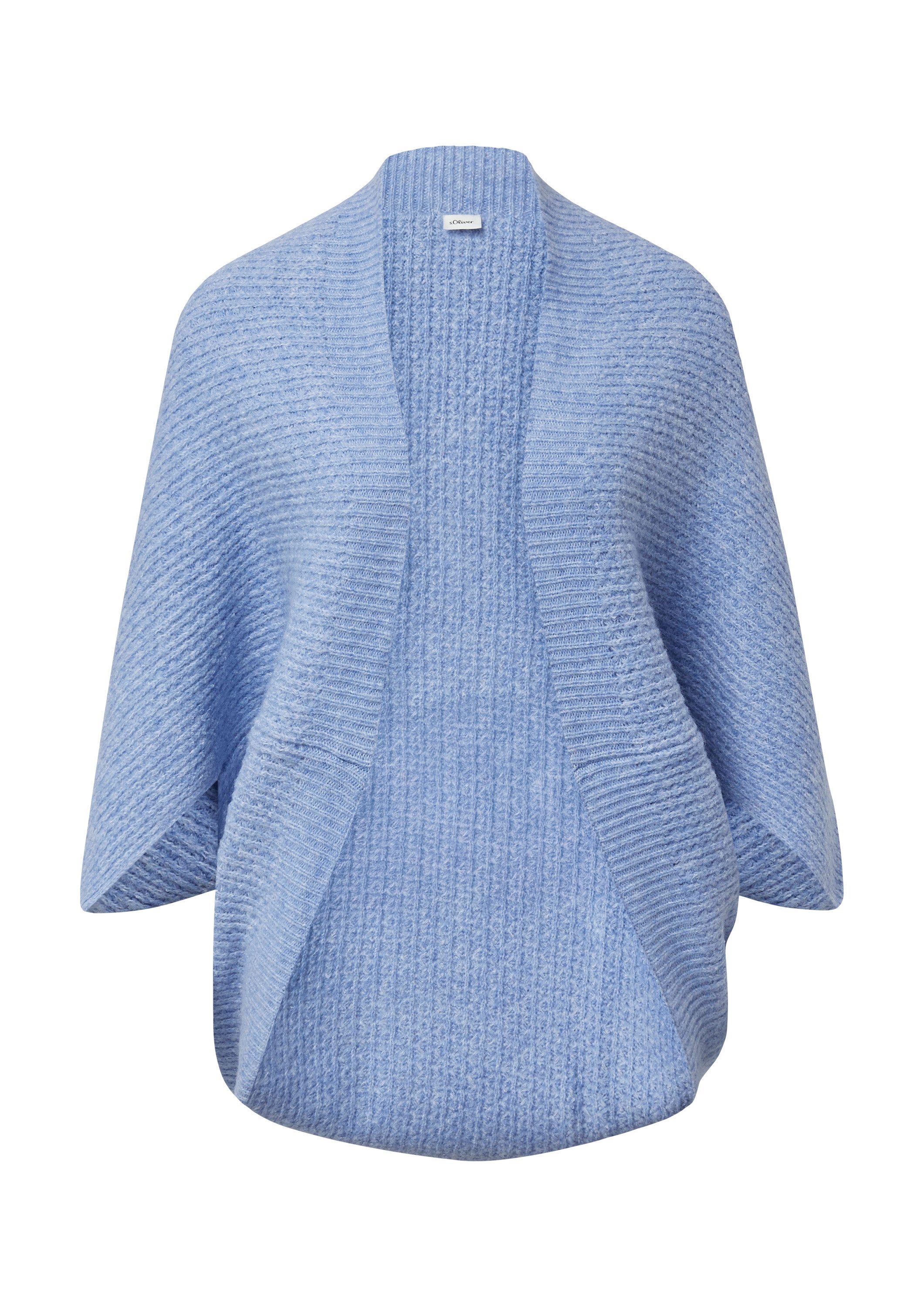 s.Oliver Poncho Indoor-Poncho O-Shape-Poncho aus Wollmix günstig online kaufen