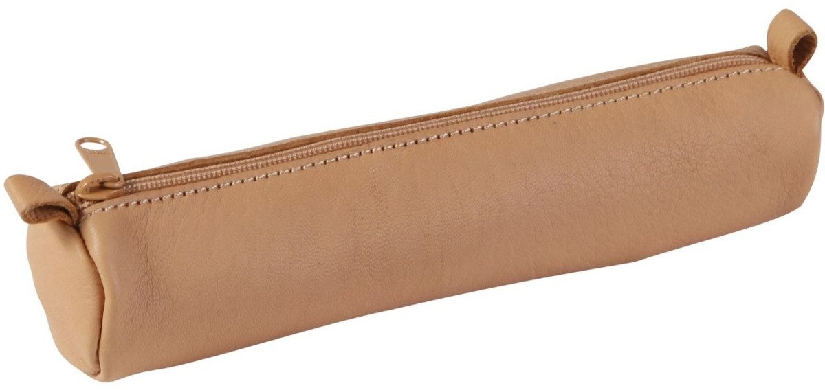 CLAIREFONTAINE Federtasche Schlampermäppchen klein Leder rund günstig online kaufen