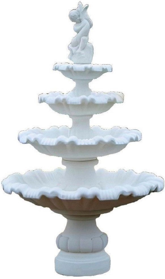 Xlmoebel Gartenbrunnen Zierbrunnen GRECO RAGAZZI aus robustem Material mit Fontäne, (Artikel GRECO RAGAZZI), Hergestellt in Europa