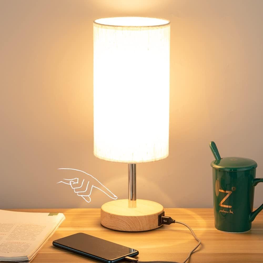GelldG LED Nachttischlampe Tischlampe LED Lampe Camping Lampe  Nachttischlampe Touch Dimmbar