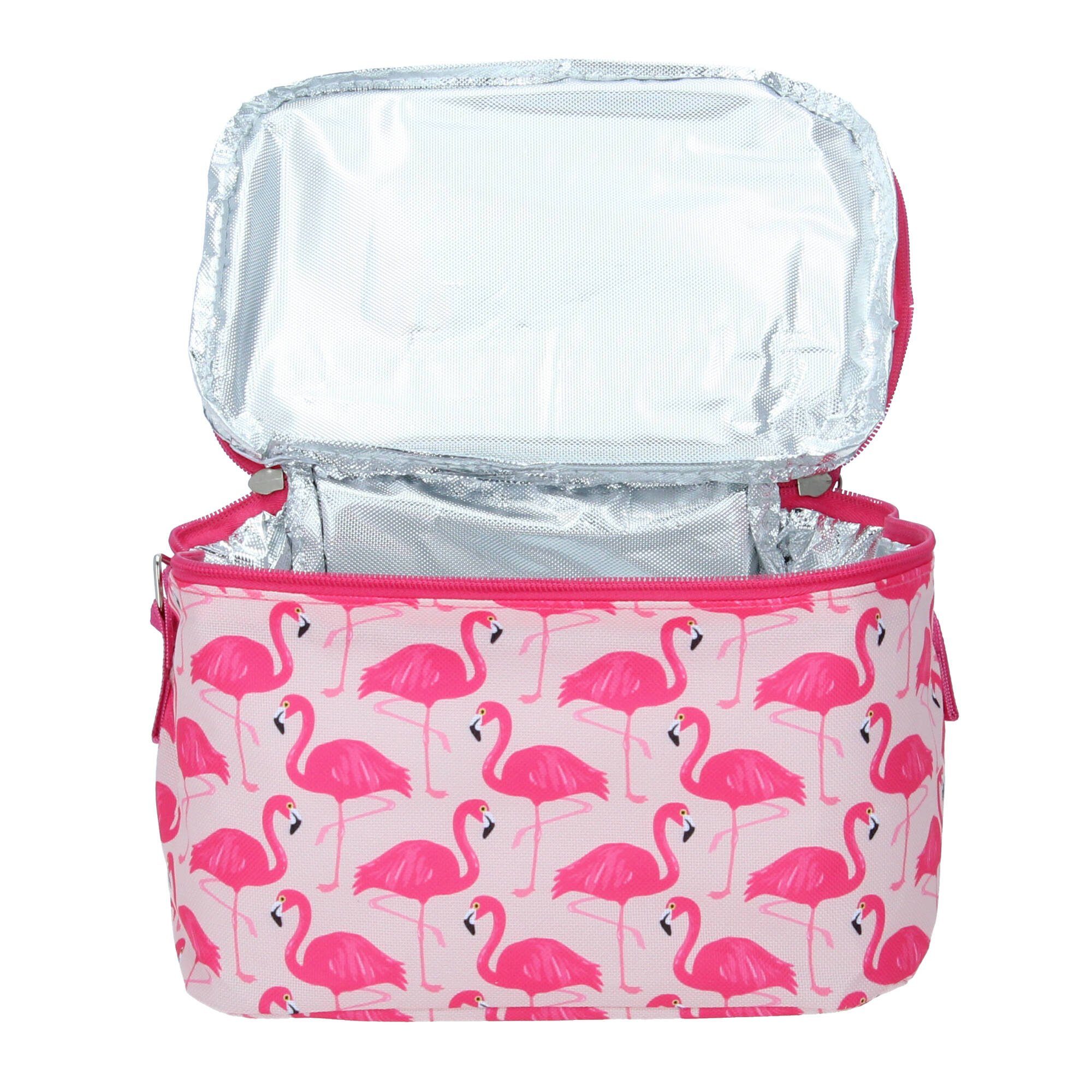 Porta (1-tlg) Vorratsdosen, Kühlakku Lunchset Flamingo Fun 2 Lunchbox Ladelle