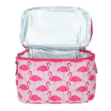 Ladelle Lunchbox Ladelle Porta Lunchset Flamingo Fun Kühltasche Kühlakku 2, (1-tlg)