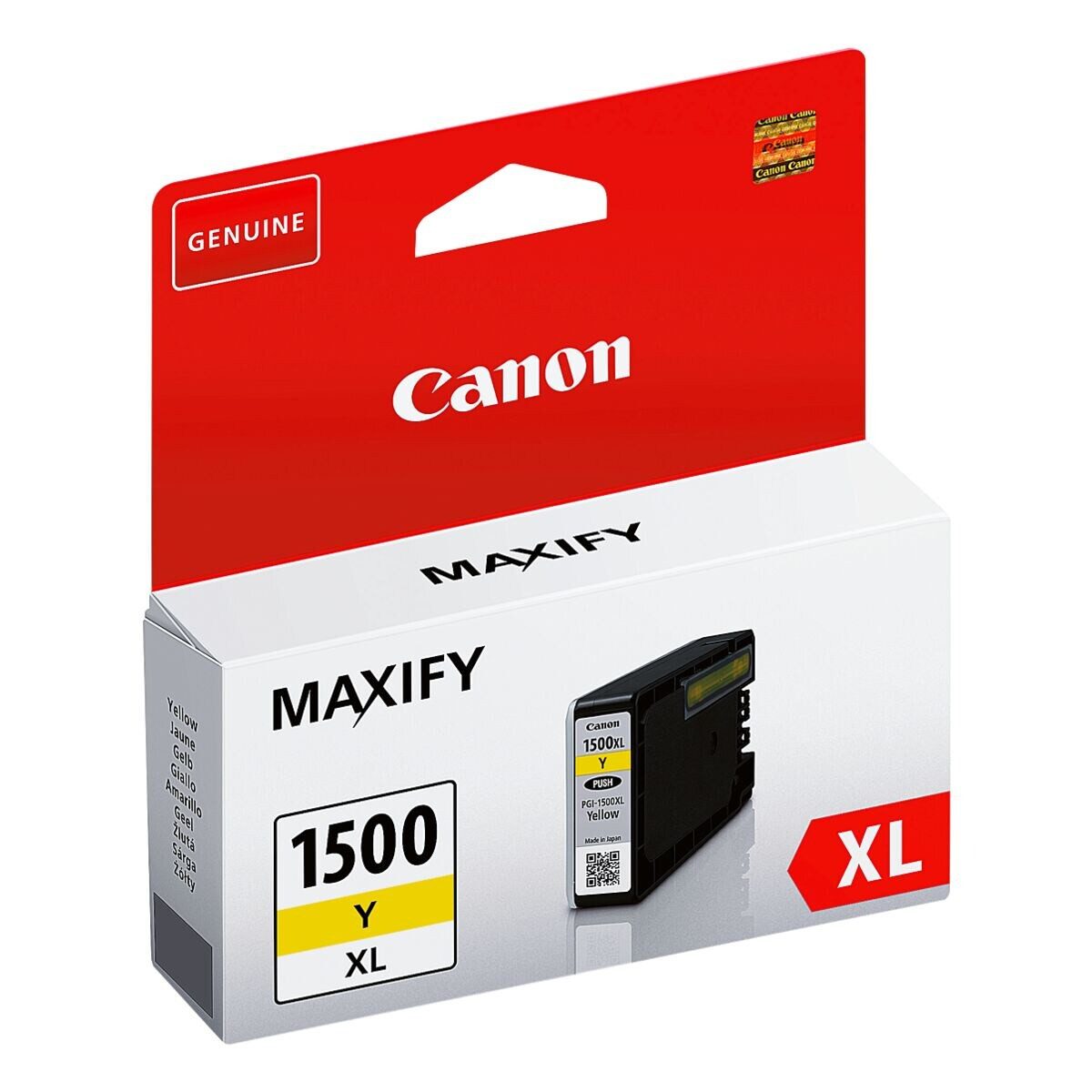 Canon PGI-1500XL Y Tintenpatrone (Original Druckerpatrone, gelb)