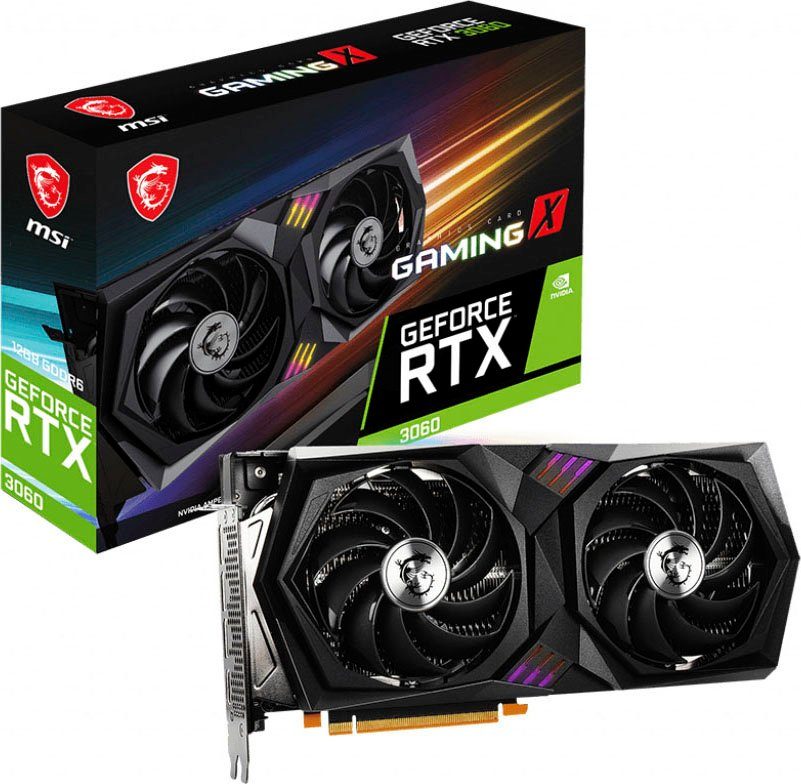 MSI GeForce RTX 3060 GAMING X 12G Grafikkarte (12 GB, GDDR6)