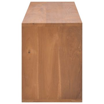 furnicato TV-Schrank 110x30x40 cm Teak Massivholz