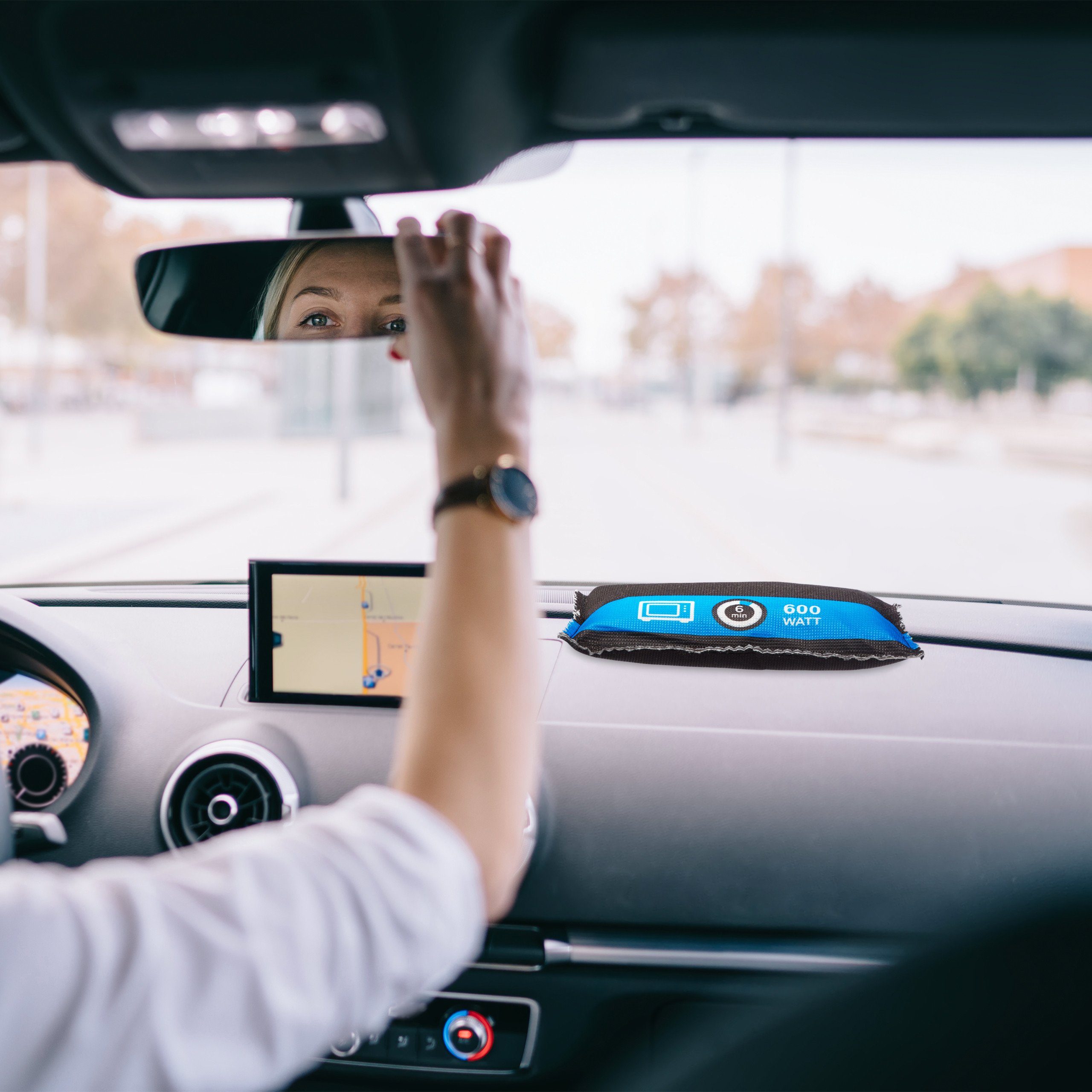 relaxdays Kfz-Sicherungshalter 2 x Luftentfeuchter Auto