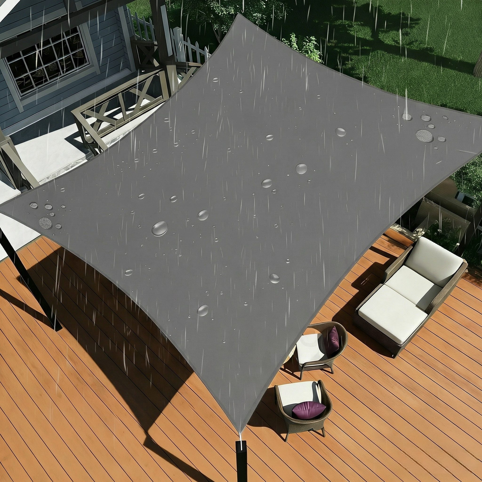 Shade&Beyond Sonnensegel Sonnensegel, Wasserabweisend und UV-beständig für Terrasse und Garten