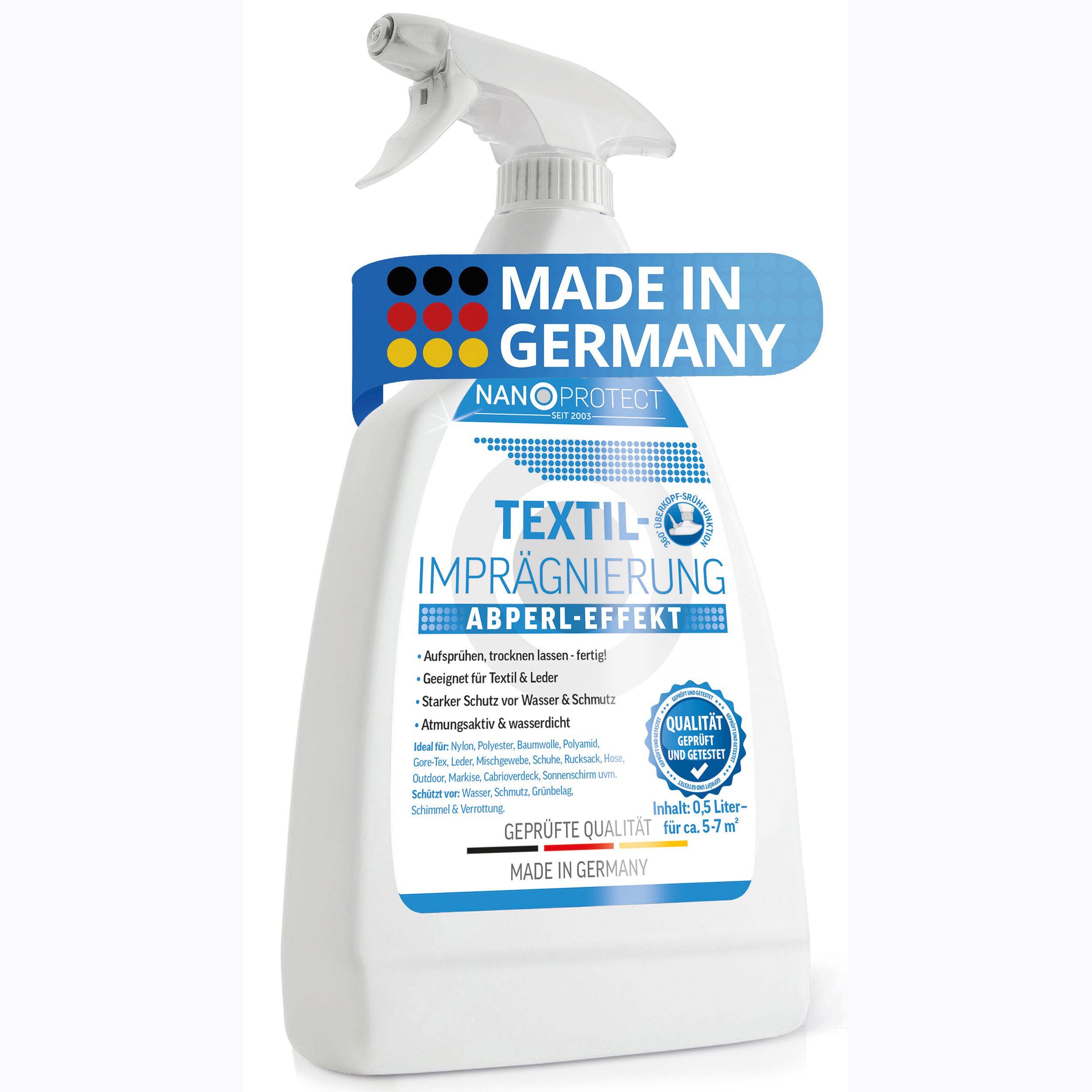 Nanoprotect Textilimprägnierung Imprägnierspray