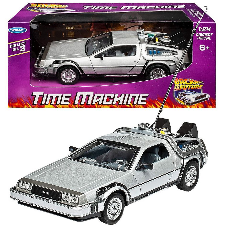 Welly Spielzeug-Auto Auto Delorean DMC Zeitmaschine Zurück in die Zukunft Die-Cast