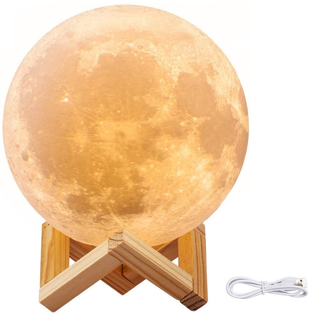 emeco Nachttischlampe LED Nachttischlampe Mondlampe Mondlicht günstig online kaufen