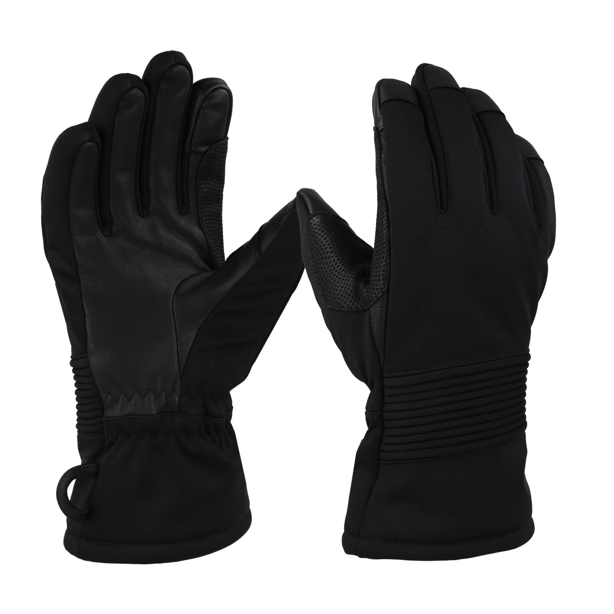 Kinetixx Lederhandschuhe KinetiXx X-Varm, Taktischer Winterhandschuh, Wasser- & Winddicht (im schwarz) Grip, Atmungsaktiv, Kälteschutz, Winddicht, Touchscreen kompatibel