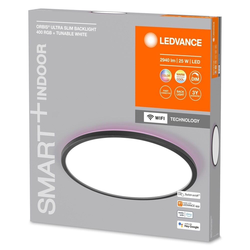 Ledvance LED Panel Plastic, 25W, warmweiß, 1870lm, 2700K, smarthomefähig, warmweiß