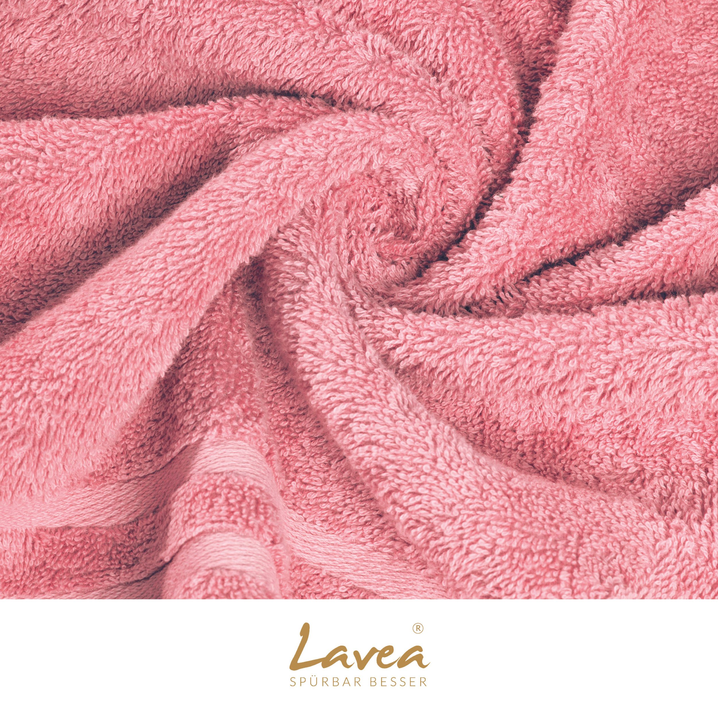 Lavea Badematte 2er Set Badeteppiche Elena Frottee 50x80 cm Badvorleger, 100% Baumwolle, 500 g/m² Frottier, weich & saugstark, pflegeleicht – Bild 5 von 5