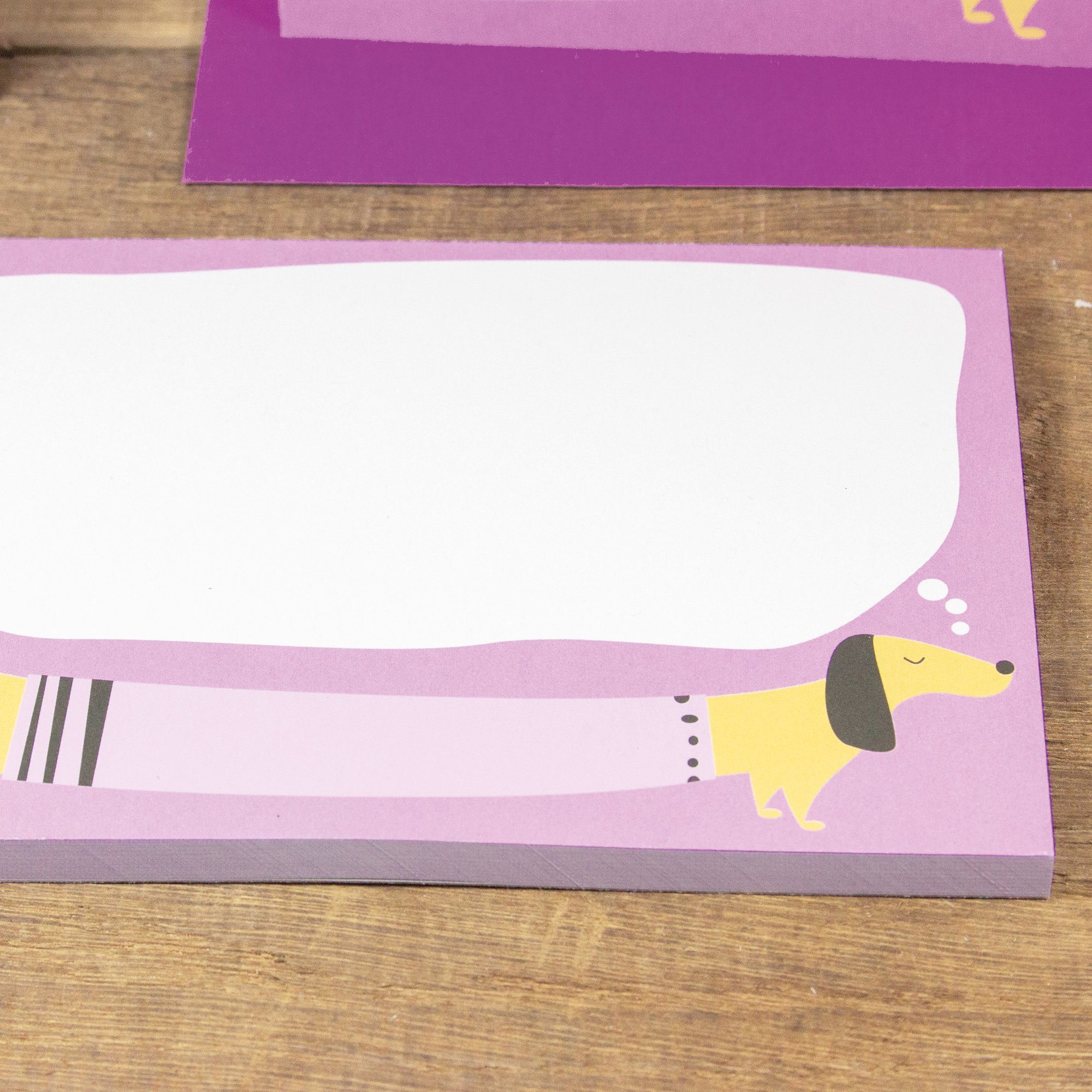 Bow & Hummingbird Notizblock Notizblock Dreaming Dachshund, 100 % Recyclingpapier