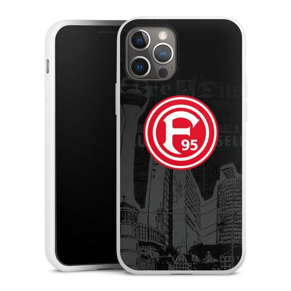 DeinDesign Handyhülle Fortuna Düsseldorf Offizielles Lizenzprodukt Logo Fortuna Logo City, Apple iPhone 12 Pro Silikon Hülle Bumper Case Handy Schutzhülle