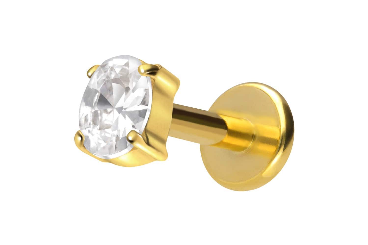PIERCINGLINE Piercing-Set Titan Labret mit Innengewinde günstig online kaufen