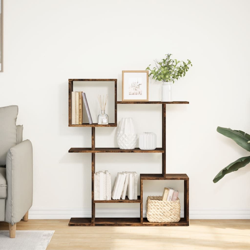 vidaXL Bücherregal Raumteiler-Bücherregal Räuchereiche 92x29x112 cm günstig online kaufen
