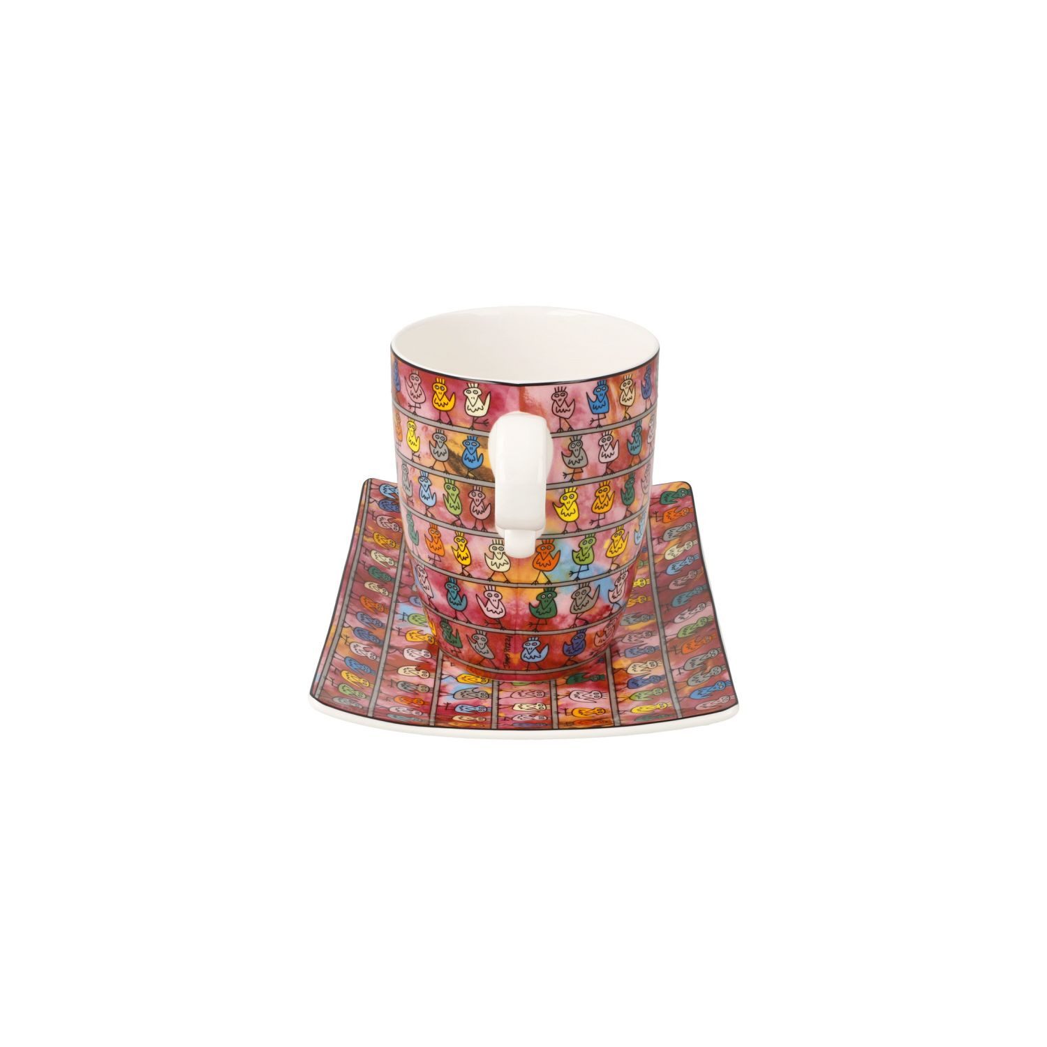 Goebel Tasse James Rizzi, Fine Bone China, in Geschenkbox, Bunt, We are the Birds, H: 11cm