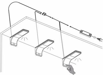 kalb LED Unterbauleuchte LED Küchenleuchte Küchenleuchten Panel Unterbauleuchte Küche, 1er SET, warmweiß