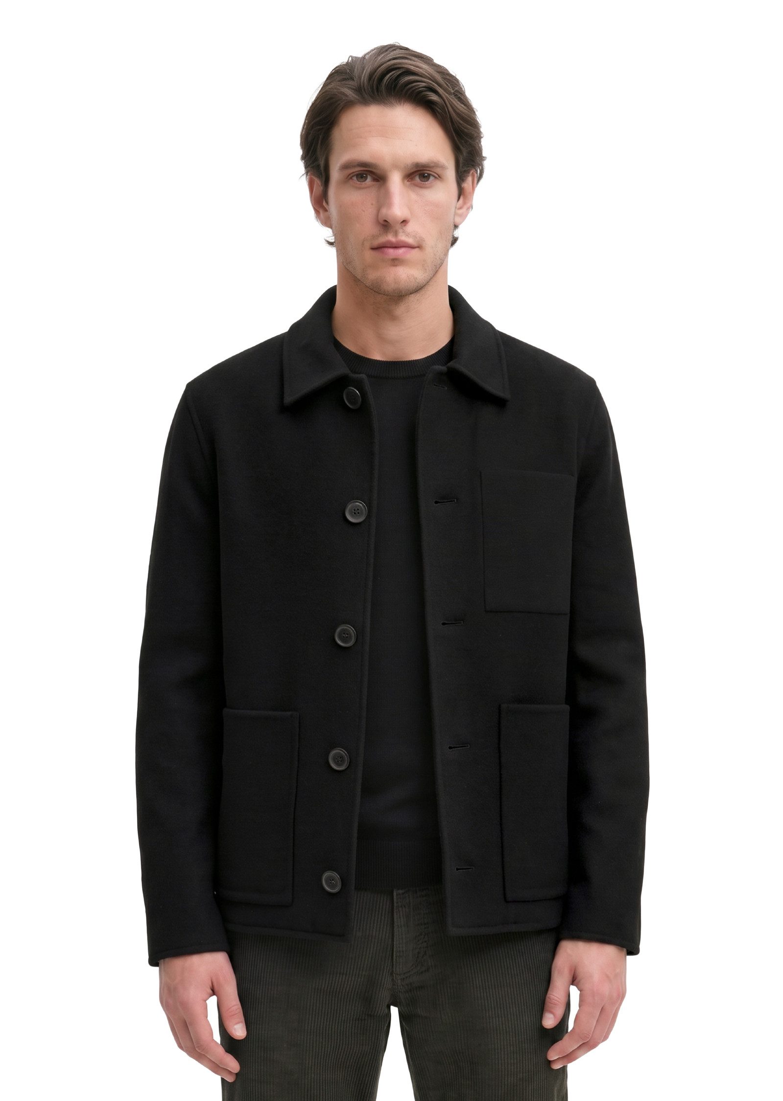 Marc O'Polo Wolljacke regular aus weichem Double Face Wool Blend