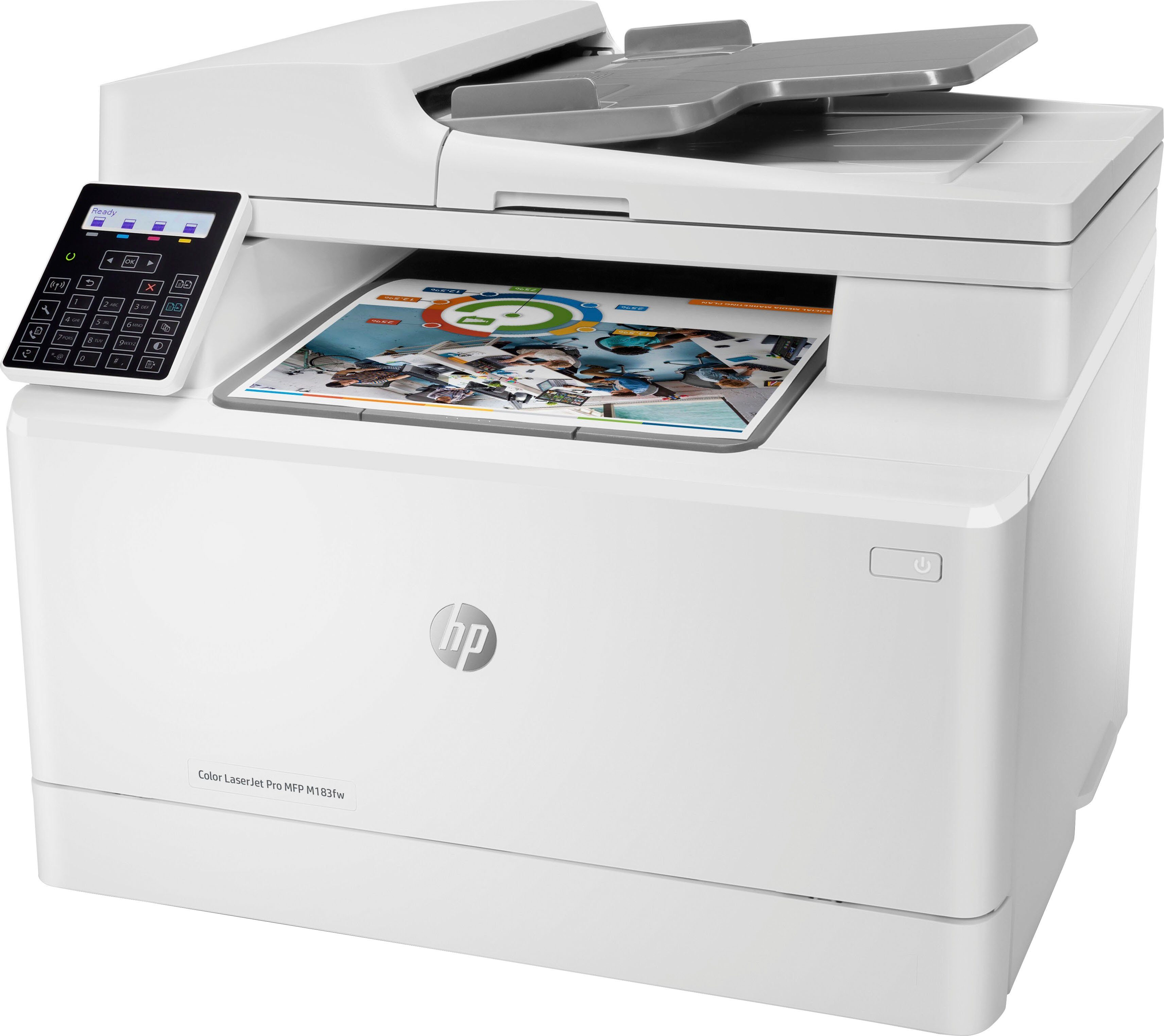 HP Color Ink WLAN kompatibel) Multifunktionsdrucker, Pro HP+ (LAN LaserJet (Ethernet), Instant M183fw (Wi-Fi), Direct, Wi-Fi MFP