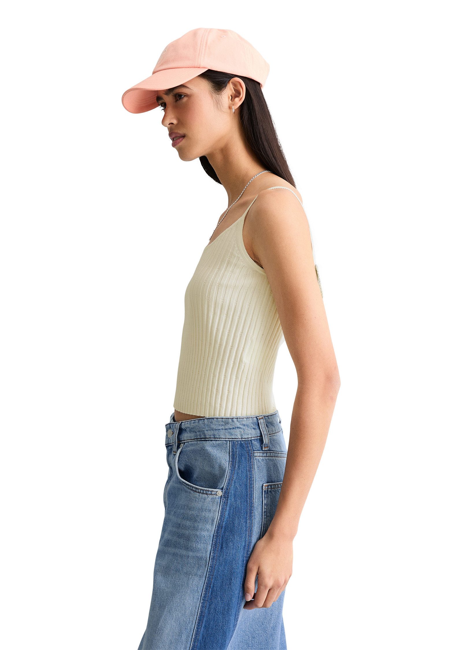 Marc O'Polo DENIM Kurzarmpullover aus LENZING™ ECOVERO™