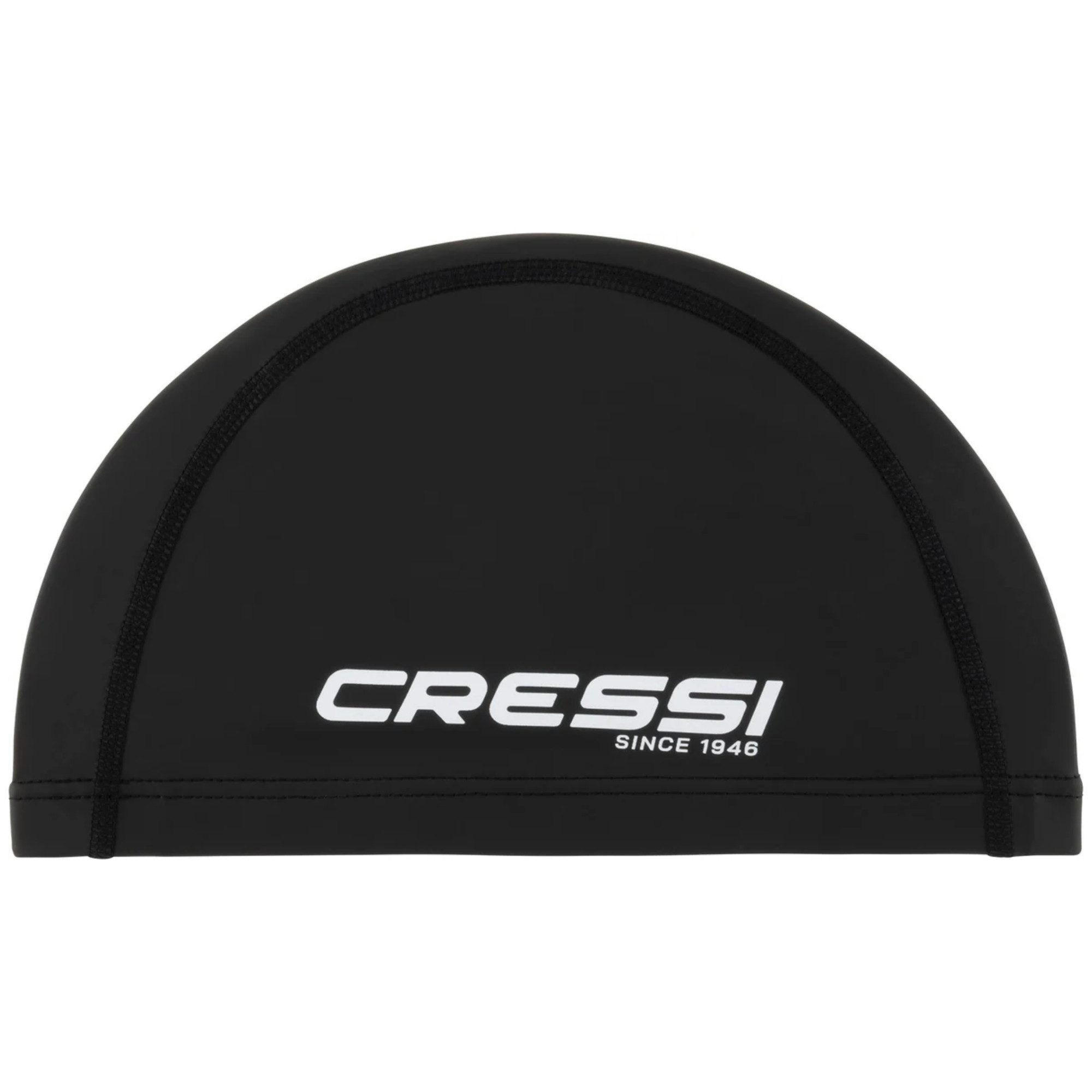 Cressi Badekappe Senna Swim Cap - Schwimmkappe - Black/White