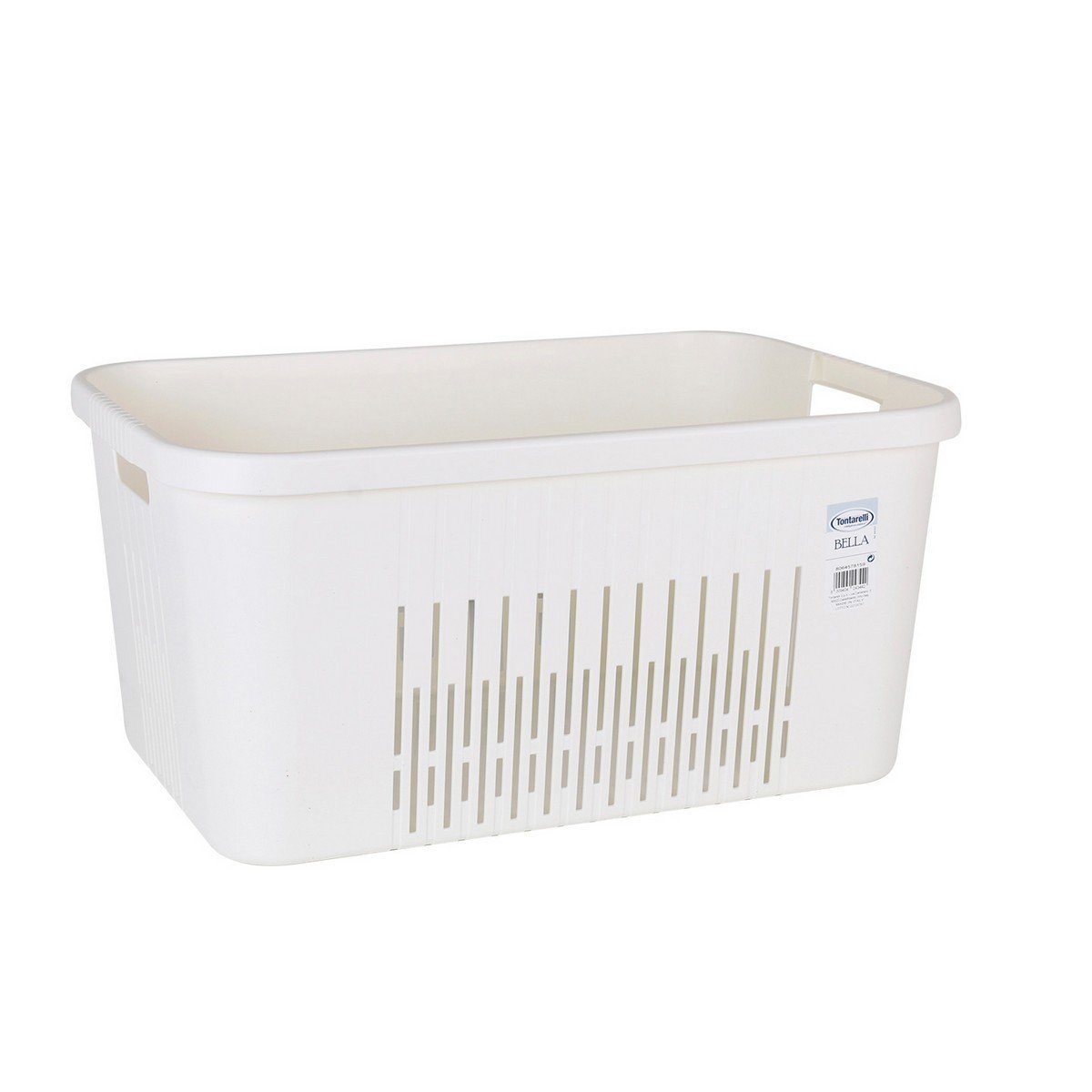 Bigbuy Wäschekorb Korb für schmutzige Wäsche Bella Weiß 58 x 38 x 28 cm