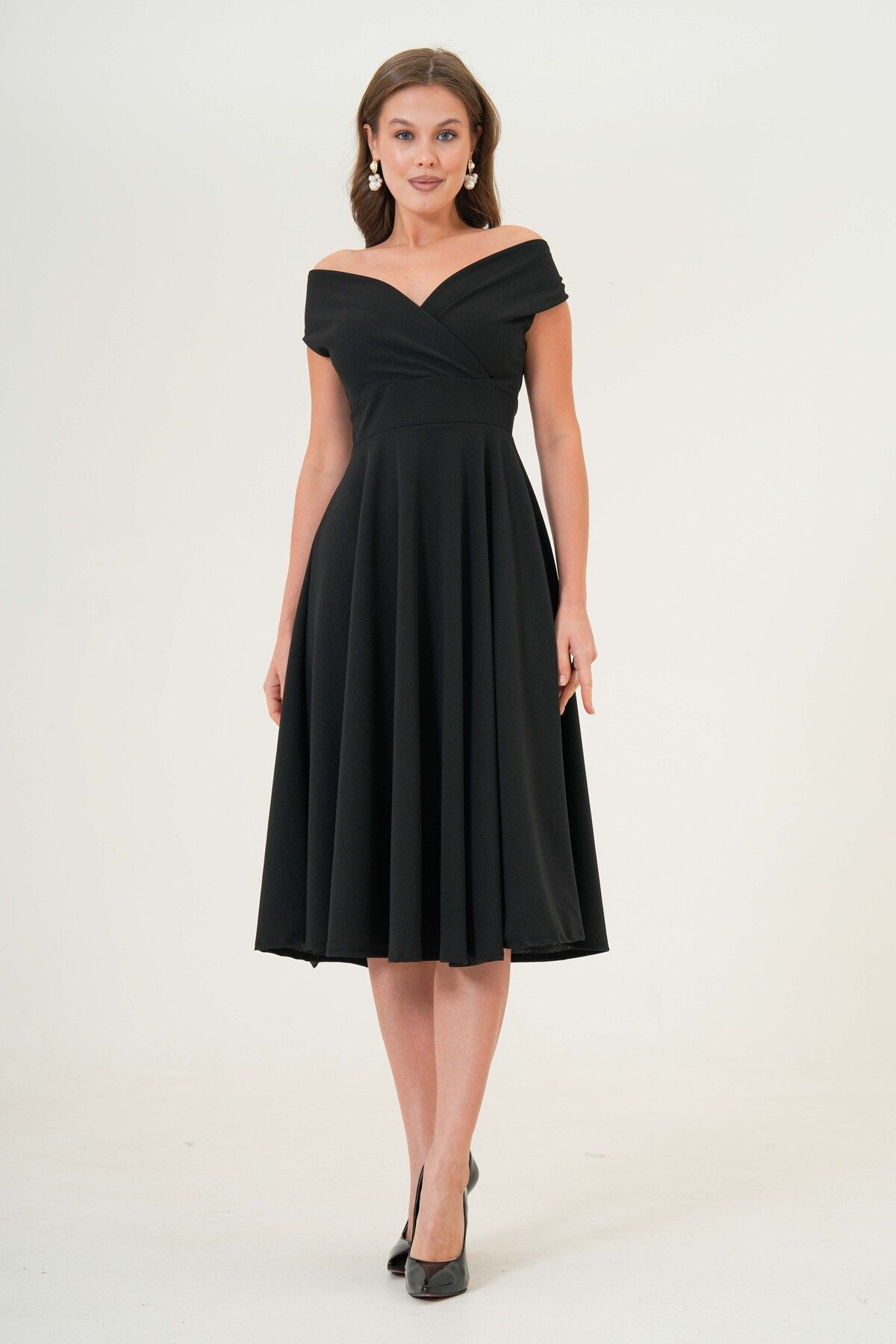 WOMAN VISION Midikleid Wickelkleid in Midi-Länge – Bild 4 von 5