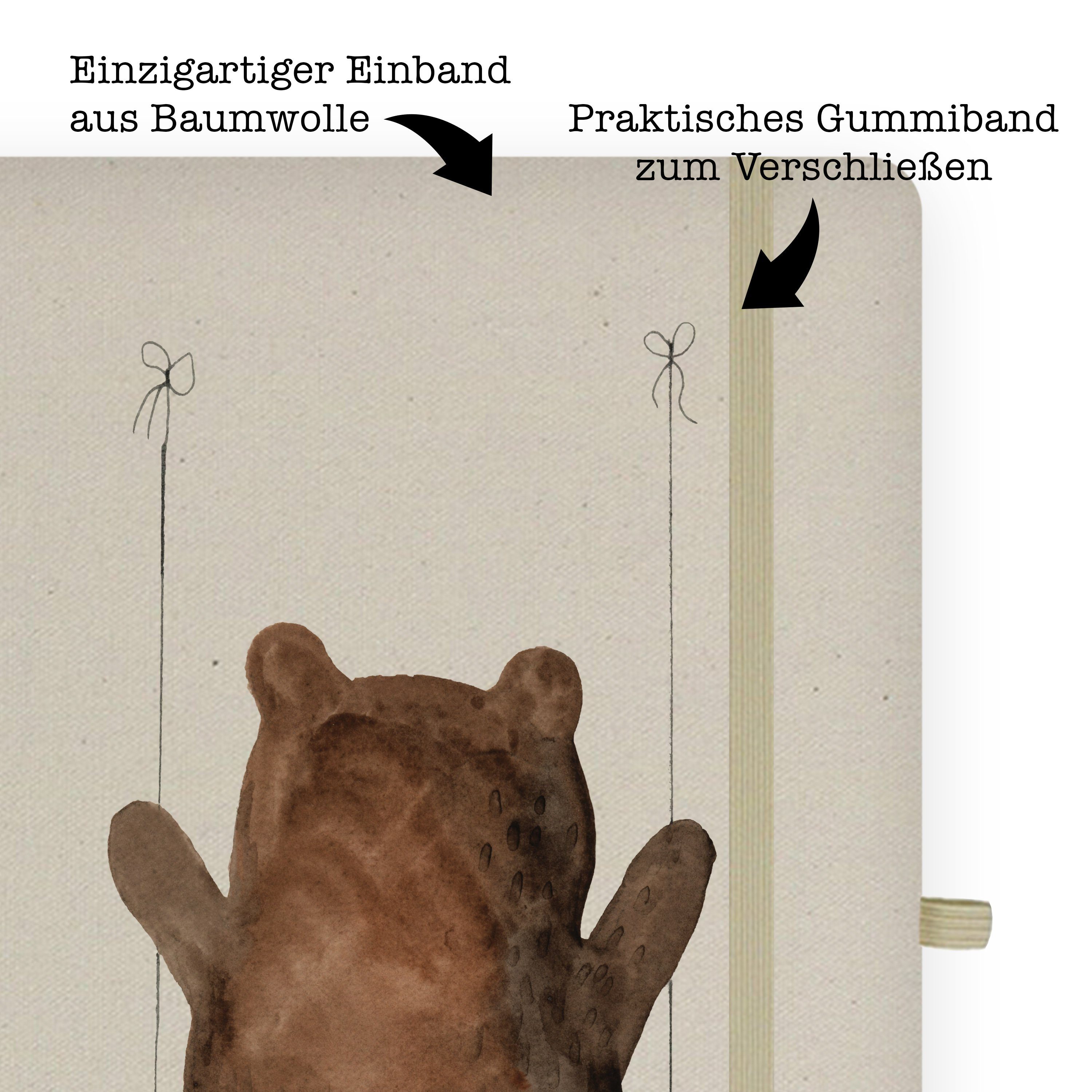 & - Mr. Mrs. & Mrs. Bär Schaukel Mr. Panda Notizbuch - Tagebuch, Panda Geschenk, Adressbuc Transparent Notizheft,