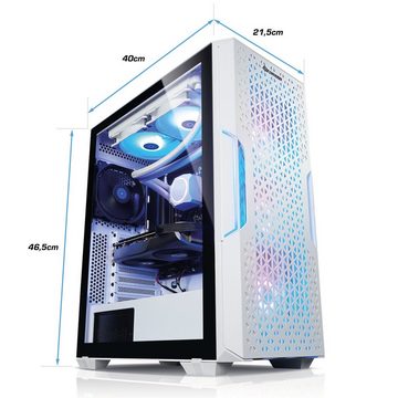 Kiebel Fortress 12 Gaming-PC (Intel Core i9 Intel Core i9-12900KF, RTX 4070 SUPER, 32 GB RAM, 1000 GB SSD, Wasserkühlung, WLAN, RGB-Beleuchtung)