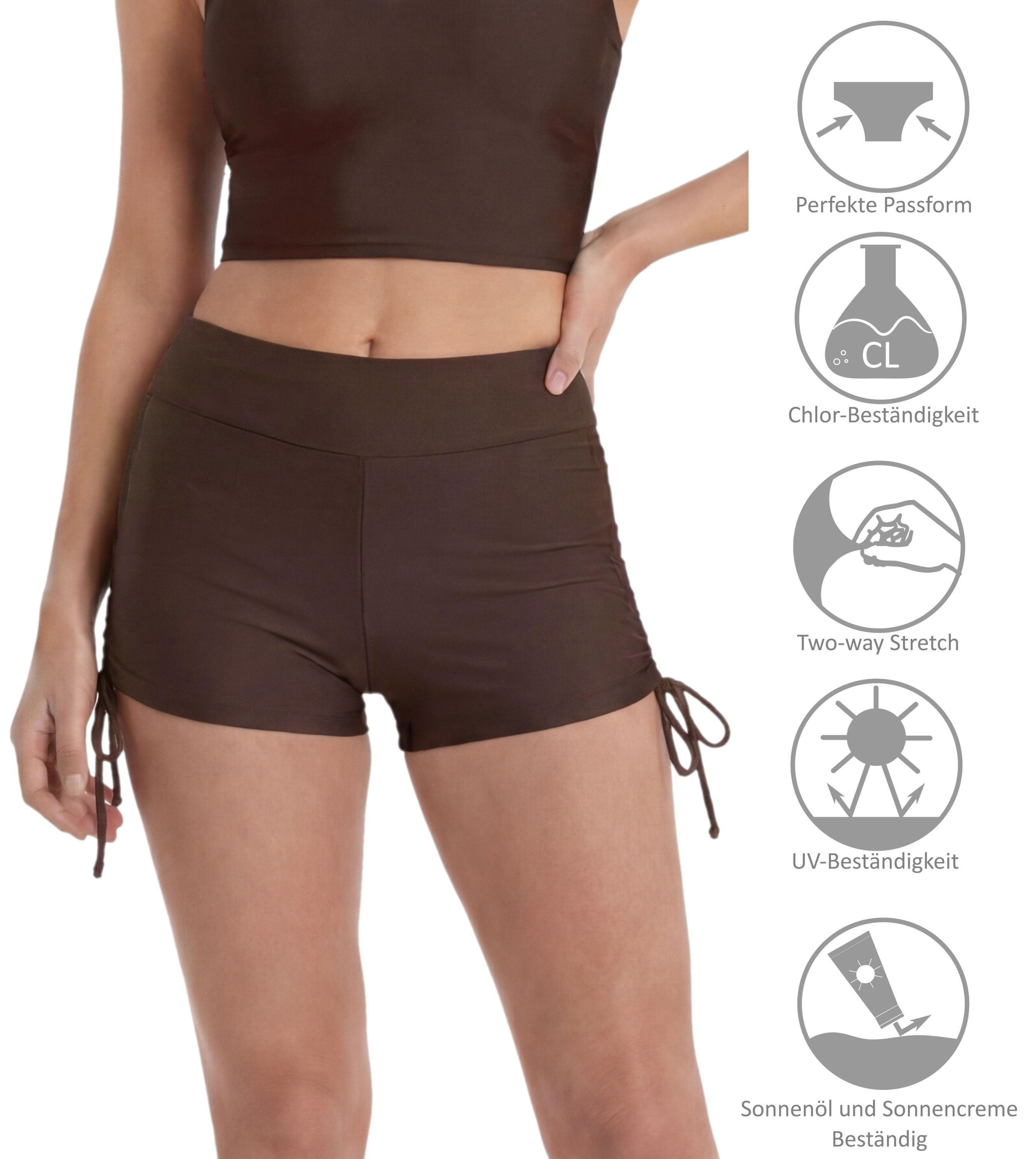 Aquarti Badeshorts Aquarti Damen Badeshorts Badehose Kurz – Bild 2 von 5