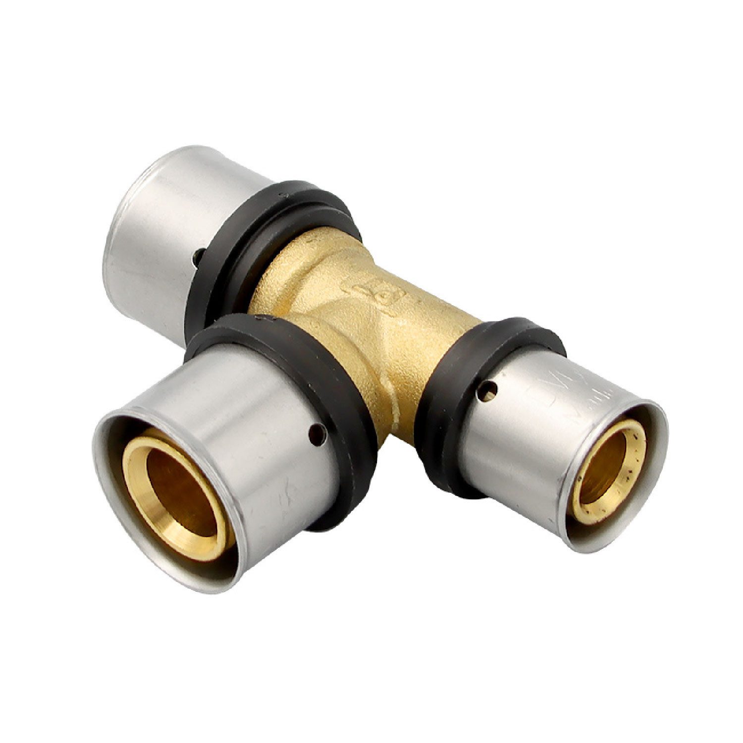 PipeTec Deutschland Pressfitting Pipetec Pressfitting T-Stück 26x3 20x2 mm reduziert TH Kontur