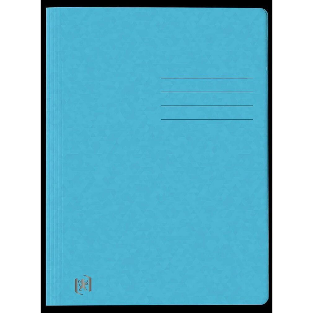 OXFORD Fächermappe Schnellhefter TOP FILE+ Karton hellblau DIN A4