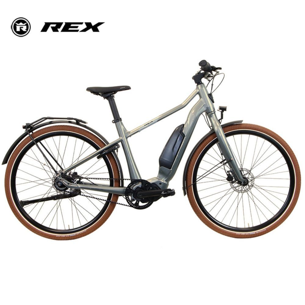 REX E-Bike Cityrad REX CommuterS, E-Cityrad 28 Zoll, 504Wh Akku, SHIMANO Motor, 7 Gang Shimano NEXUS, Mittelmotor, 504 Wh, (Packung), E-Bike, 48 & 56cm Rahmen, hydraulische Bremse, für Damen&Herren