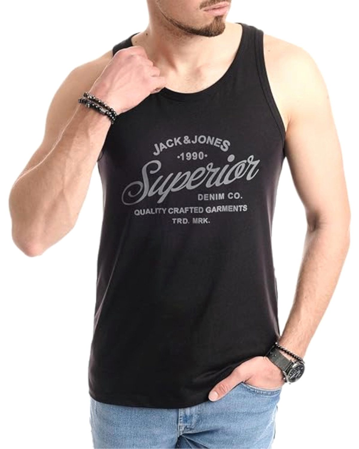 Jack & Jones Tanktop (Spar-Set, 4er-Pack) in unifarbe