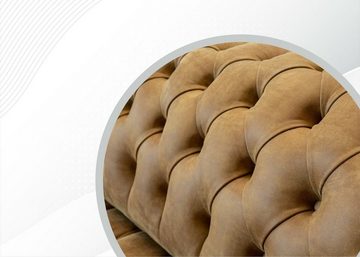 JVmoebel Chesterfield-Sofa Hellbrauner Chestefield 4-Sitzer xxl Sofa große Möbel Neu, Made in Europe