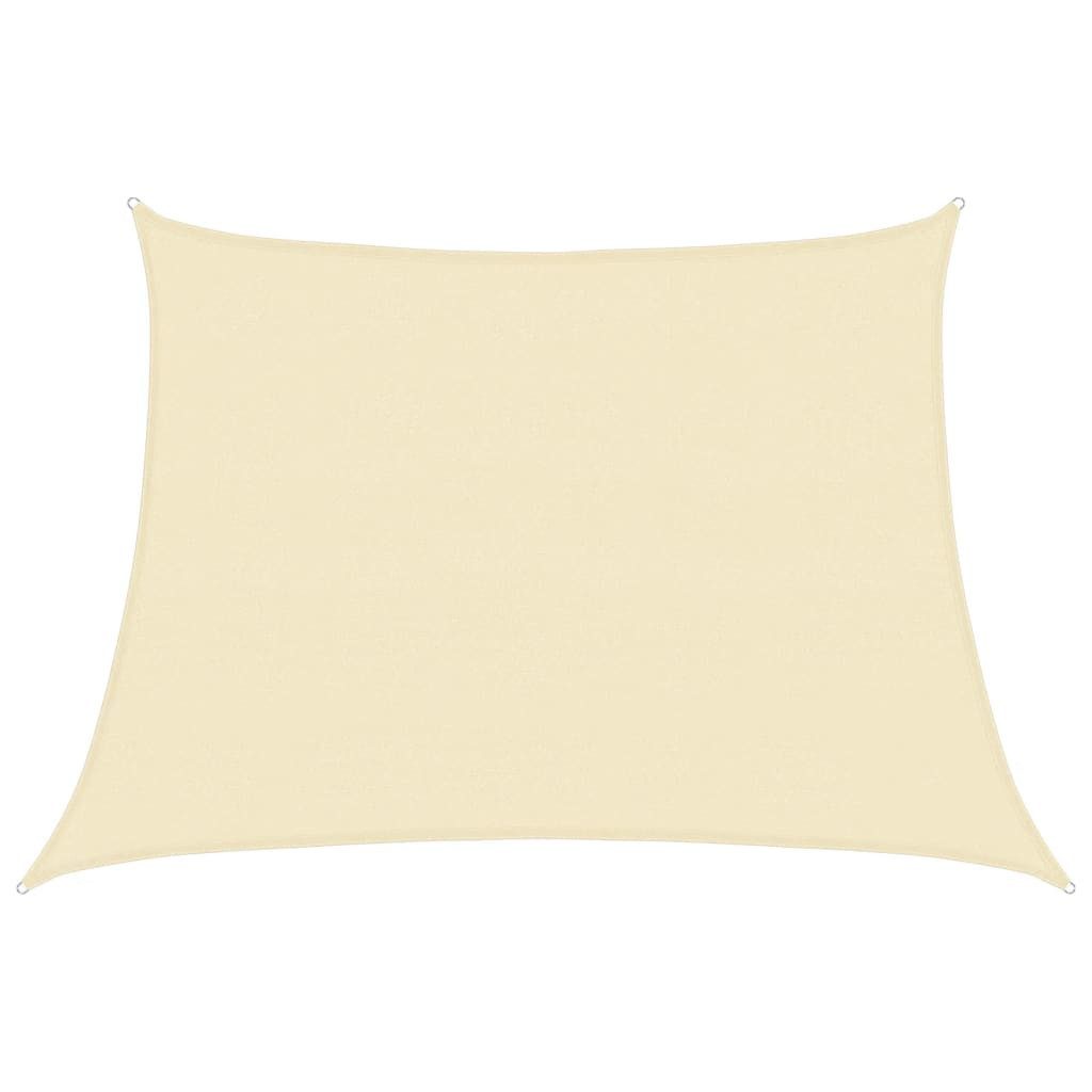 vidaXL Sonnensegel Sonnensegel 160 g/m² Cremeweiß 4/5x3 m HDPE, (1-tlg)